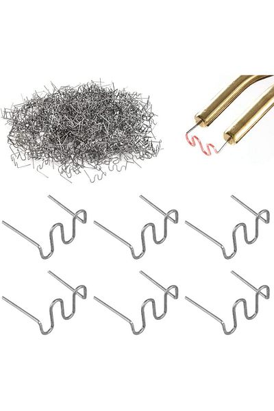 OEM Set of 250 Staples for Glue Gun, Repairing and Welding Plastic, Model Type S Clamps, 0.8mm