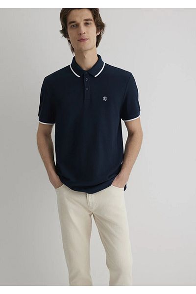 Mavi Ανδρικό μπλουζάκι Navy Blue M066039-30651 Polo Neck