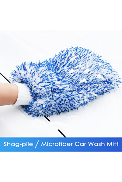 Choice1 Car Wash Mitt Plush Car Wash Mitt Microfiber Thick Car Cleaning Mitts...