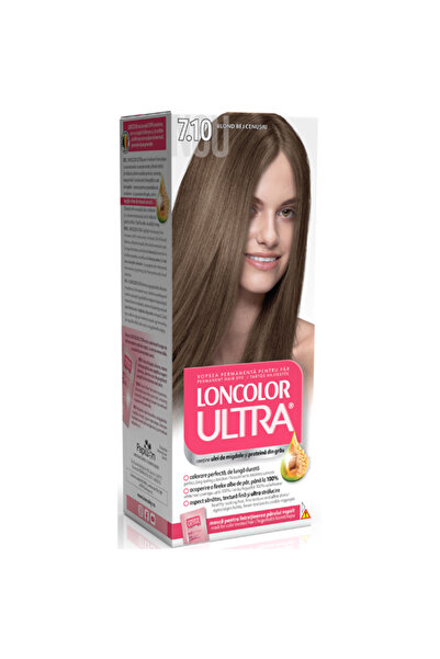 Loncolor Vopsea de par permanenta Loncolor Ultra 7.10 Bej Cenusiu, 100 ml