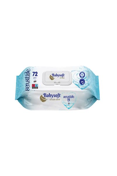 Babysoft SET 12 x Șervețele Umede Baby Soft Sensitive – 72 buc/pachet