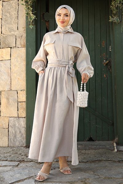 InStyle Double Pocket Balloon Sleeve Stone Skirt Suit