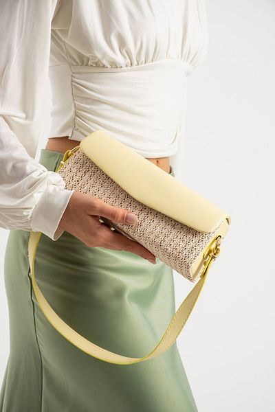 Çanta Trend Women's Straw Baguette Evening Dress Bag