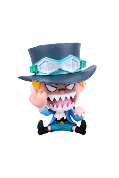 Takara Tomy 8cm-sanji 8-10cm Anime Figure One Piece Monkey D Luffy Roronoa Zoro Kawaii Toys Q-version Figural Ne