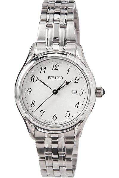 Seiko Neo Classic White Dial Stainless Steel Womens Watch - SUR643P1