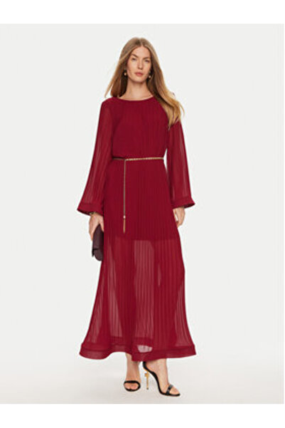 Vicolo Women's Evening Dress TS0396 Burgundy