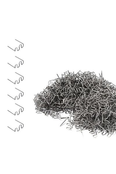 OEM Set of 500 Staples for Glue Gun, Repair and Plastic Welding, ijoynewk, Model Type S Clamps, 0.8mm