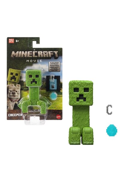 mattel Minecraft Movie Creeper Figür 7,5 cm – Hareketli Eklemli Orijinal Oyuncak