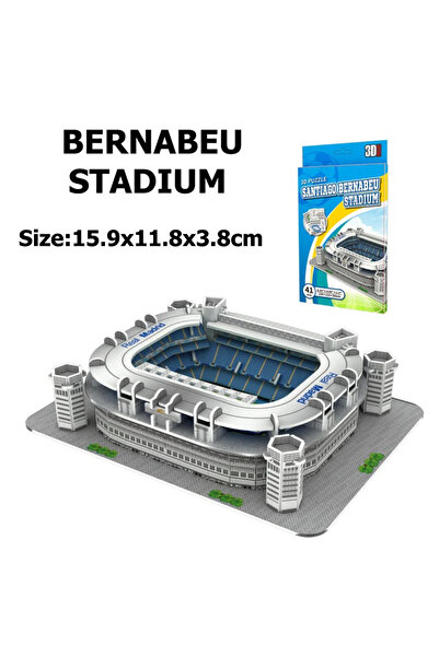 Choice6 20601s-BERNABEU ملعب كرة قدم مصغر ثلاثي الأبعاد DIY أحجية نماذج ملاعب...