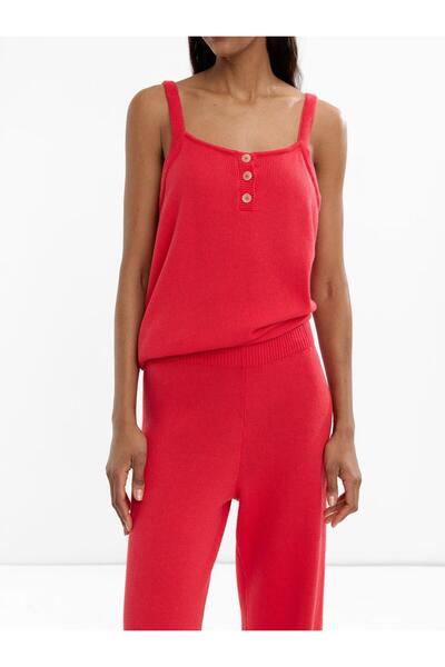 PARFOIS %100 Pamuk Askılı Örme Üst