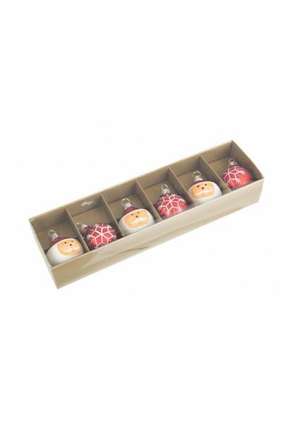 Bizzotto Set 6 ornamente brad 4 cm