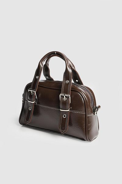 La La'Graccio Paris La'Graccio Paris Women's Solace Belt Detailed Strap Bag Brown
