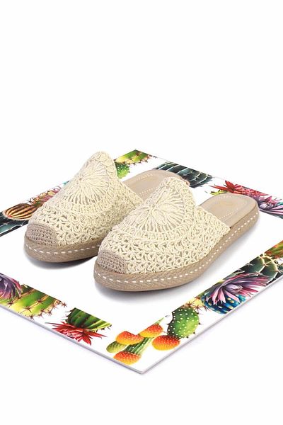 Bambi Beige Women's Slippers K 04117165216