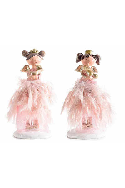 Decorer Σετ 2 Αγγελικών Φιγουρίνων 5x4x11 εκ.