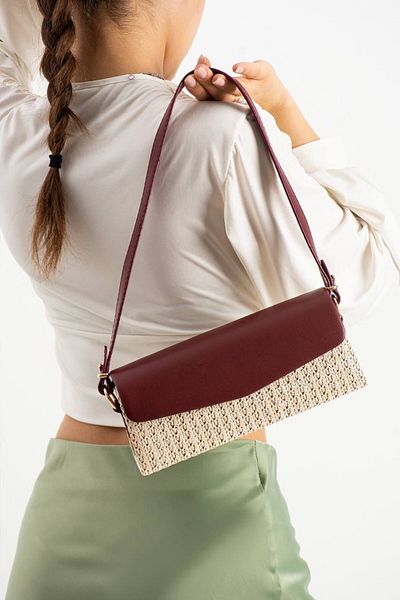 Çanta Trend Women's Straw Baguette Evening Dress Bag