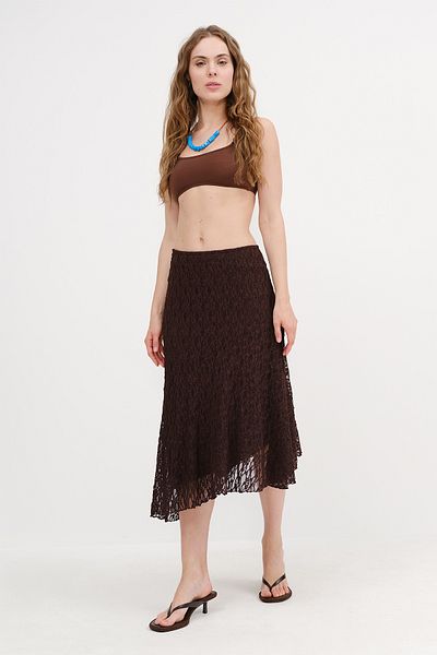 Addax Asymmetric Cut Lace Skirt E17201-K4