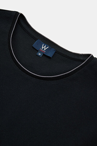 W Collection SİYAH BİSİKLET YAKA T-SHIRT