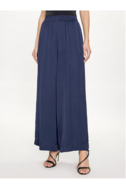 Vicolo Pantaloni din material textil pentru femei TB0034 bleumarin