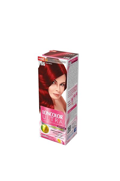 Loncolor Vopsea Par Permanenta LONCOLOR Ultra 7.66, Culoare Rosu Intens, 100 ml