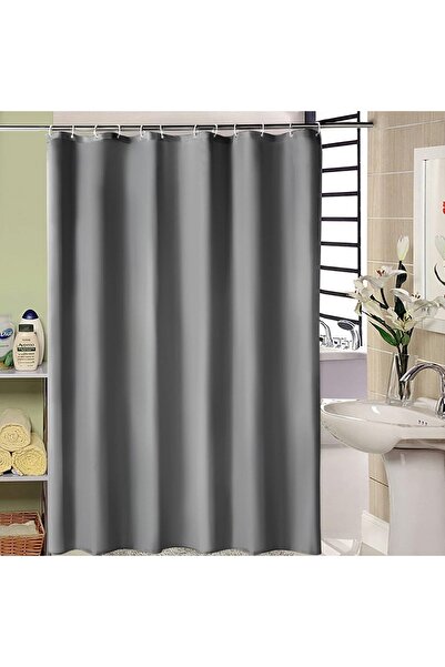 CALIYO perdea de duș, poliester, gri, 120 x 180 cm