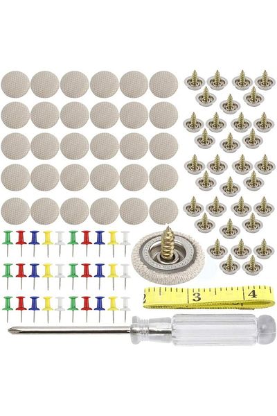 OEM Kit of 60 staples, screwdriver, measuring tape, for car roof repair, compatible with Audi, Opel,