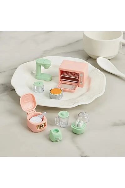 LavinTheMavi Miniature Toy Mini Kitchen Set - 14 Pieces