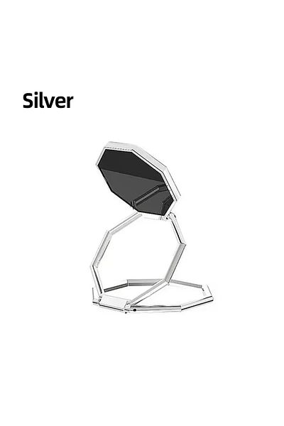 Choice Silver 360° Rotatable Mobile Phone Foldable Stand Ultra-thin Phone Ring Stand Multi Angle Portable D