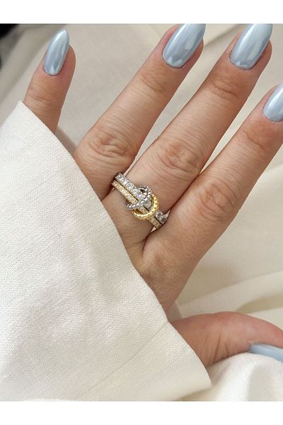 CHARMLUCKY 2-Piece Stone Ring