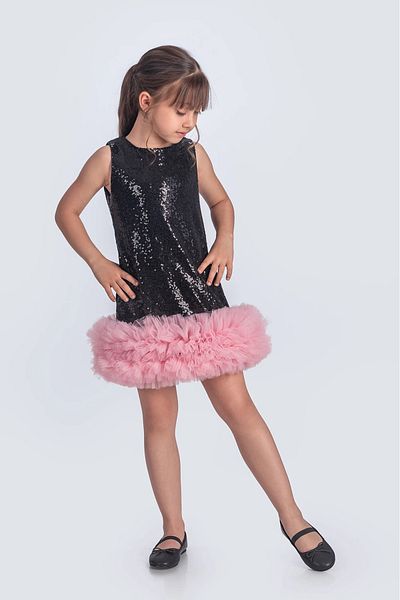 vestitino Sequin Sequin Ipesitos Tutu Children's Evening Dress