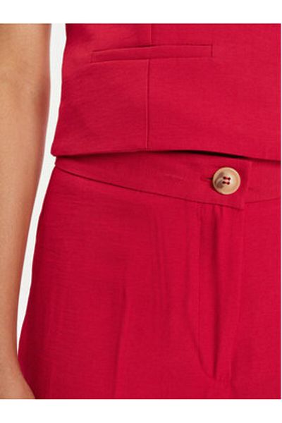 Vicolo Women's Fabric Trousers TB0049 Red