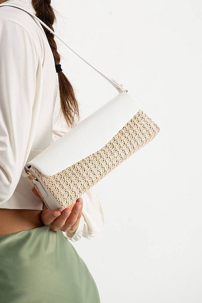 Çanta Trend Women's Straw Baguette Evening Dress Bag