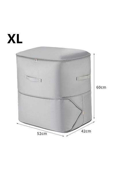 Choice 1pc Gray-XL Compression Dustproof Organizer Storage Bag Large Capacity Moisture-proof Clothes Quilt