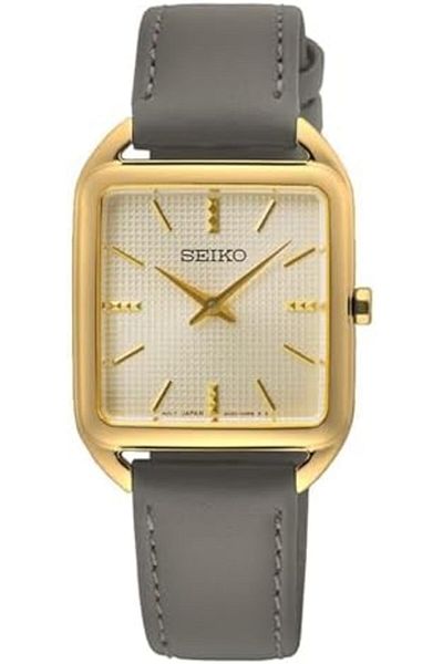 Seiko SWR090P1 Women's Analogue Quartz Watch with Leather Strap