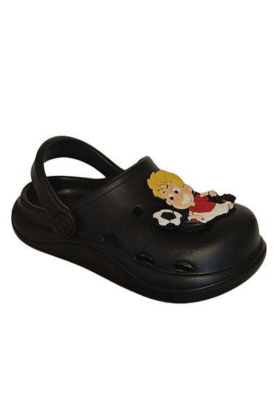 Famele's Cross Anatomical Furbolcu Figure Black Eva Beach Sea Daily Children's Slippers