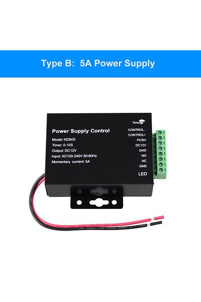 Choice TypeB 12V5A DC 12V Access Control Power Supply Switch 5A 3A Output AC110V-240V Input Power Source Su