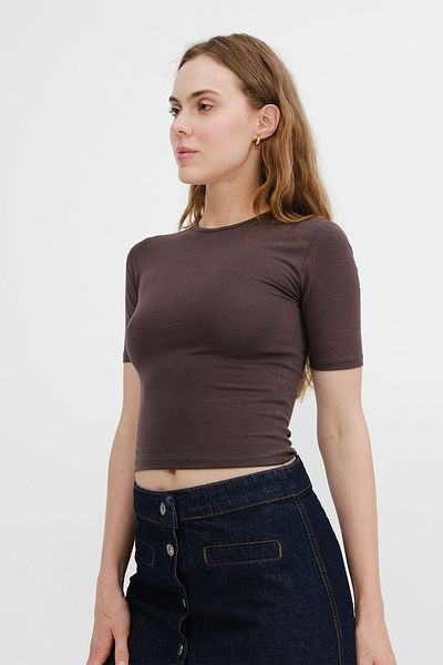 Addax Crew Neck Modal T-Shirt P0375