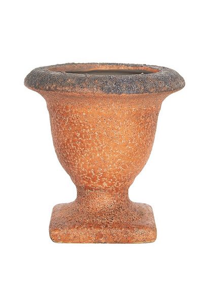 Clayre & Eef Ghiveci de flori ceramic portocaliu 12x12 cm