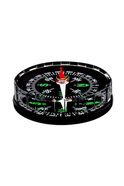 ISO TRADE Pocket Compass, Iso Trade, Plastic, Black, 45 mm