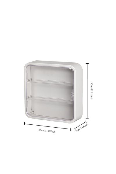 Choice white Wall Mounted Doll Blind Box Storage Display Rack Magnetic Suction Figurine Display Cabinet Dus