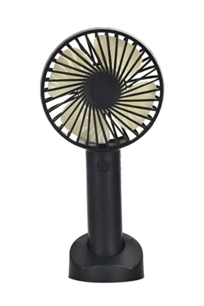 huitich مروحة يدوية محمولة باللون الأسود