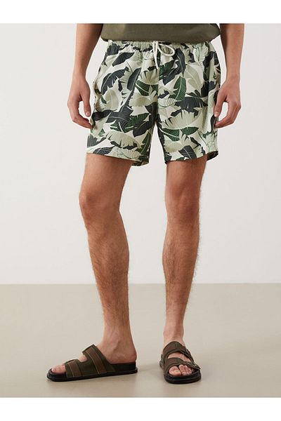 LC Waikiki Nou sezon, lungime scurtă, cu model pentru bărbați, sorturi marine - S5HU64Z8
