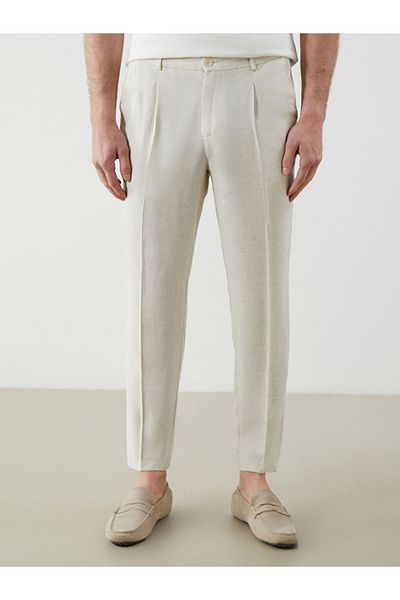 LC Waikiki Ανδρικό παντελόνι Chino New Season Standard Fit Λινό Μικτό - S5FG91Z8