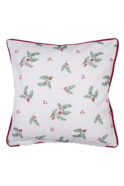 Clayre & Eef Set 2 fete perna Craciun Ren Holly 40x40 cm