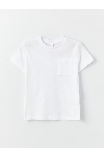 LC Waikiki New Season Crew Neck Basic Baby Boy Tisort - S44380Z1