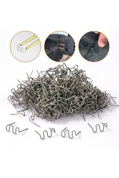 OEM Set of 200 metal reinforcing staples for plastic welding, bonding/repairing machine (spiral)