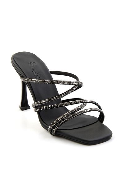 Bambi Women's Matte Black Slippers K 04124007638