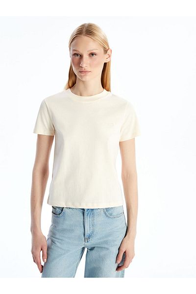 LC Waikiki New Season Crew Neck Embroidered Women's T-Shirt - S5P722Z8