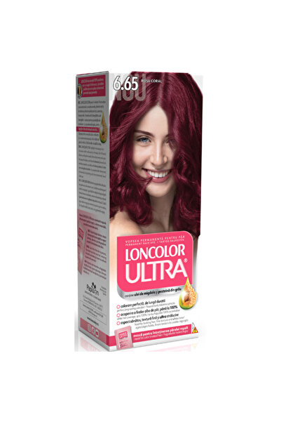 Loncolor Vopsea de par permanenta Loncolor Ultra 6.65 Rosu Coral, 100 ml