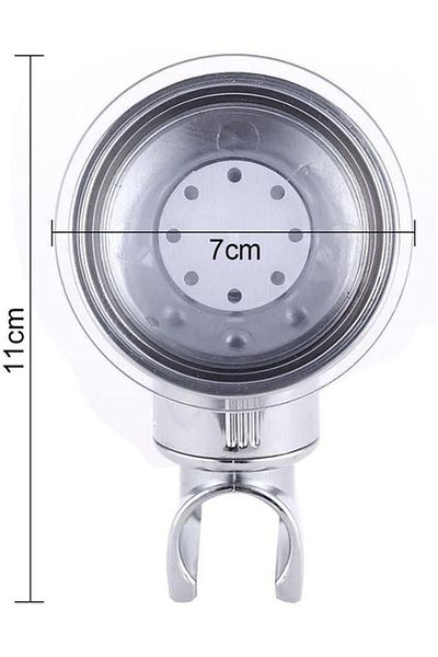 OEM Removable shower head holder, ABS, Silver, 11x7 cm