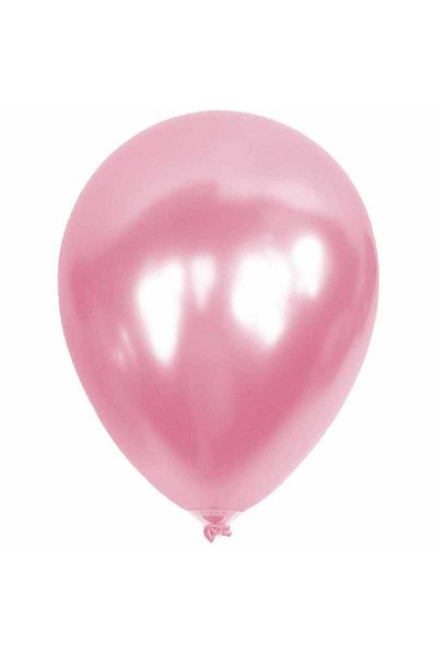 ZENVİVA Metallic Balloon Pink 100 Pieces